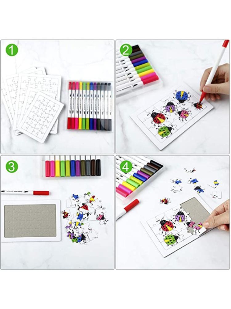 10 Packungen Rätsel A4 A5 Sublimation Rohlinge Rätsel DIY Wärme Transfer Handwerk GXMB