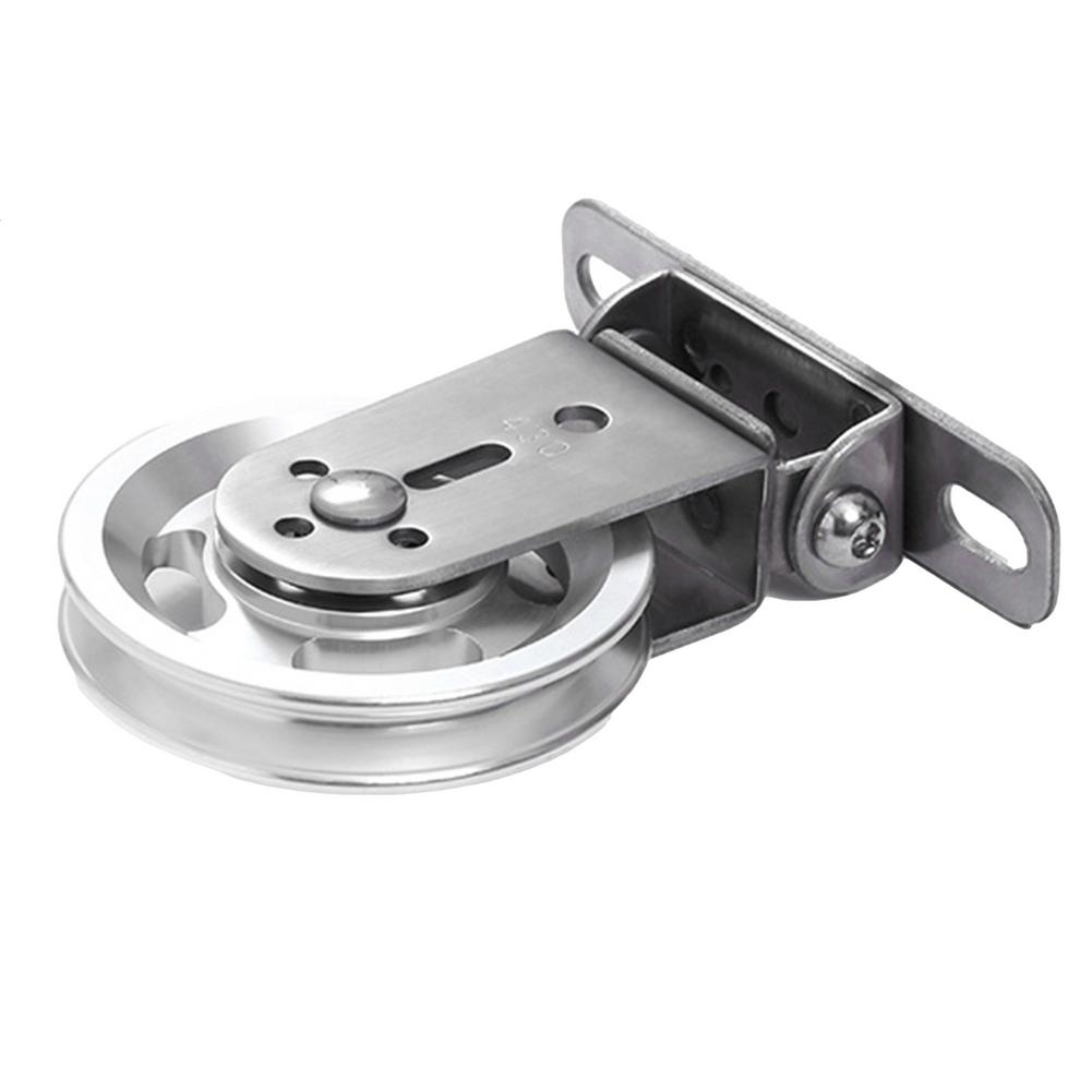 Zauberstab-montiert Fitnessstudio Startseite Rotierenden Stille Rolle DIY Aufzug Kabel System Anhänge Edelstahl stumm schwenken Lagerbier Rad: Aluminium Legierung Rad