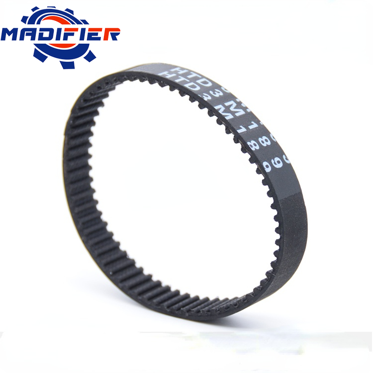 HTD3M Gummi zahnriemen länge 654/657/660/663/669/672/675/684mm geeignet für 10/15mm breite pitch 3mm rad gürtel