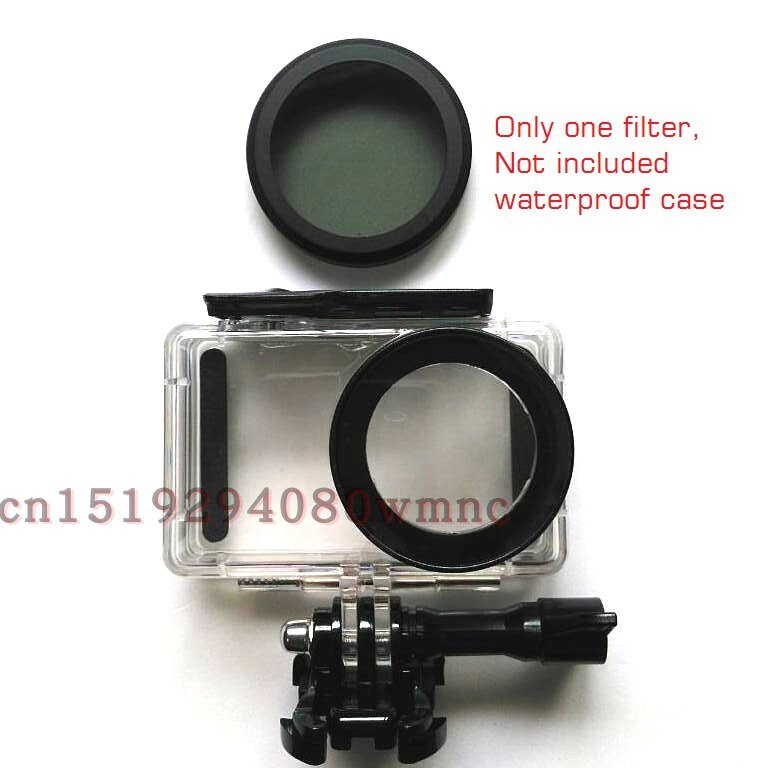 Kit Bag for Xiaomi Mijia 4K Mini Camera Waterproof Housing Battery Case Frame Cover Silicone Shell Lens Cap UV Filter Glass Film: only CPL filter