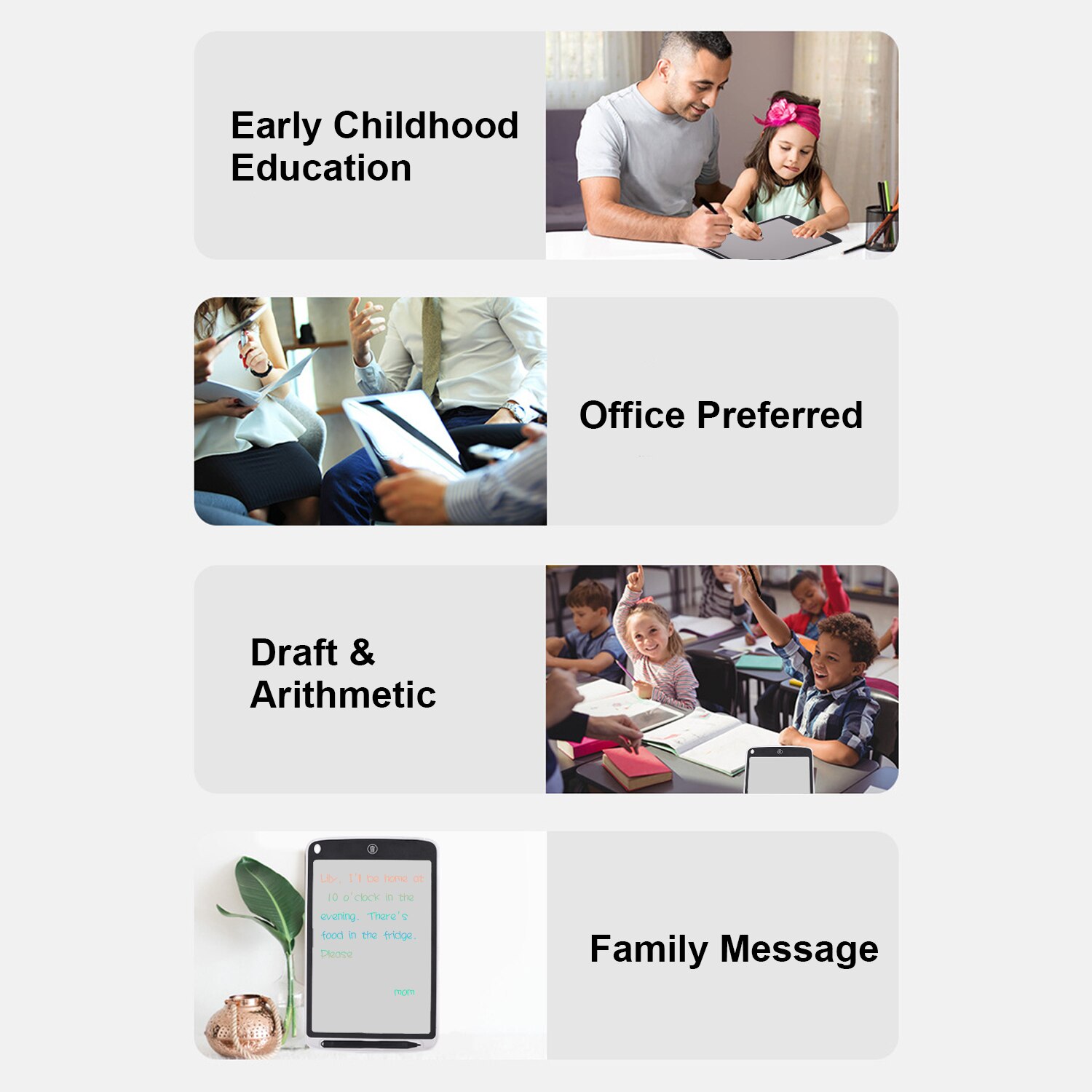 Aibecy Digital Handwriting Pad Color Screen 10 Inch LCD Writing Tablet Translucent Copy Drawing Board with Stylus Erase Button