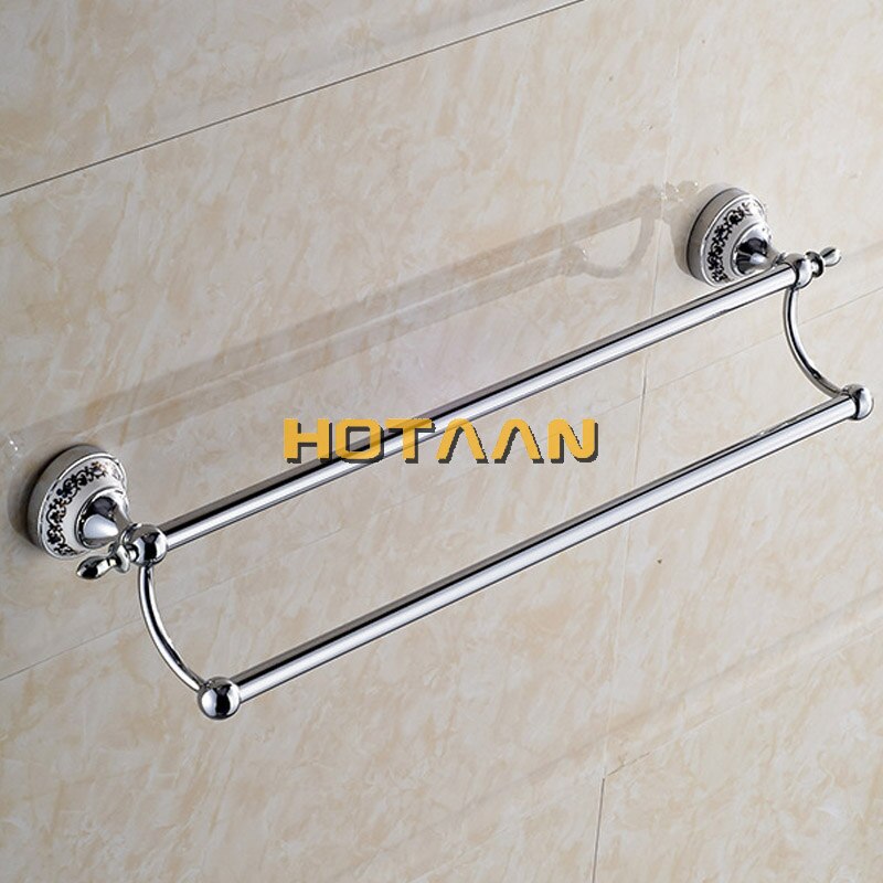 (24",60cm)Double Towel Bar With Ceramic Chrome Finish/Towel Holder,Towel Rack,Bathroom Accessories YT-11898