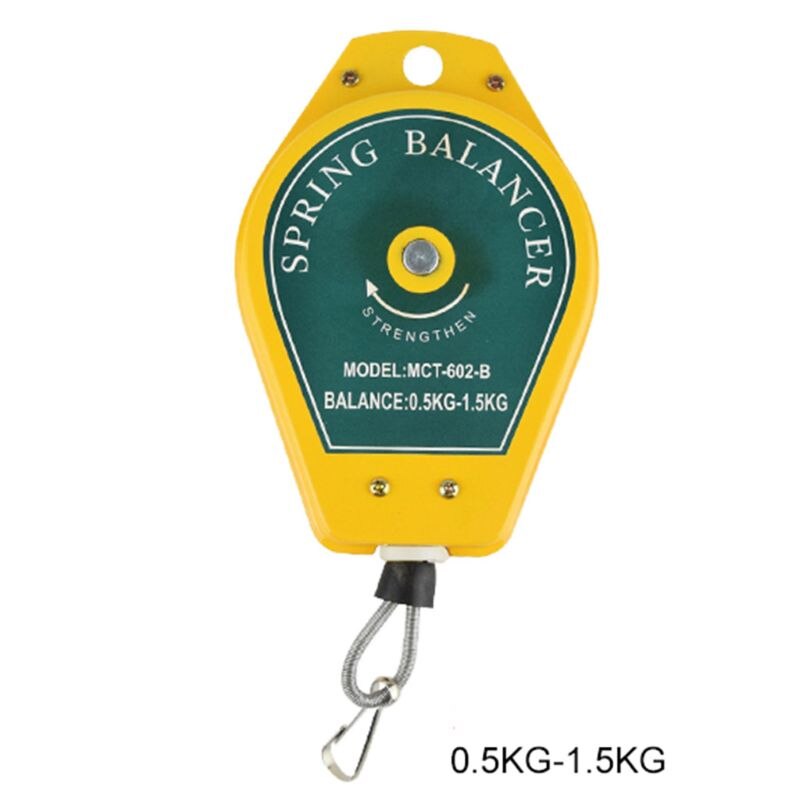 Hållbar infällbar fjäderbalansering ståltråd mätverktyg krokhållare hängande 3-5kg monteringslinje fixturer: 3