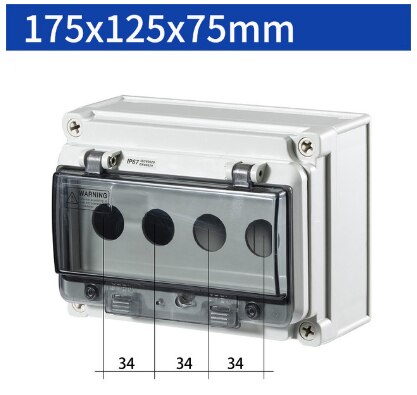 Indoor and outdoor waterproof button switch control box plastic rainproof electric control box box electrical protection cover: A-4