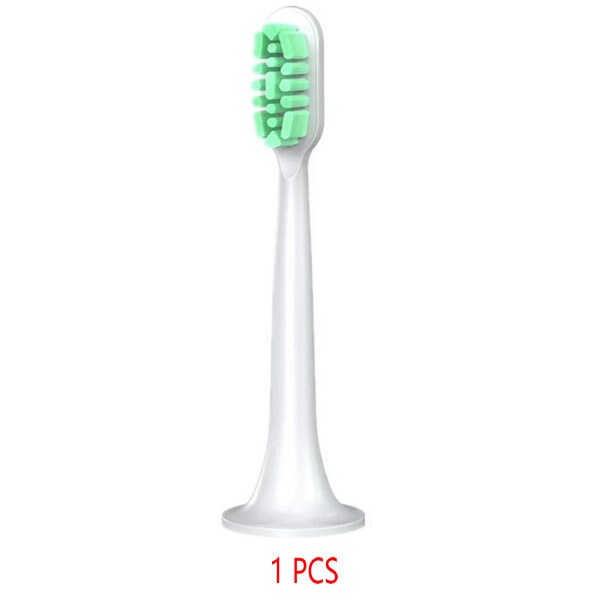 1-4pcs For Xiaomi Sonic Electric Toothbrush Heads T300 T500 T700 Ultrasonic 3D High-density Replacement Tooth Brush Heads: 1pcs Green