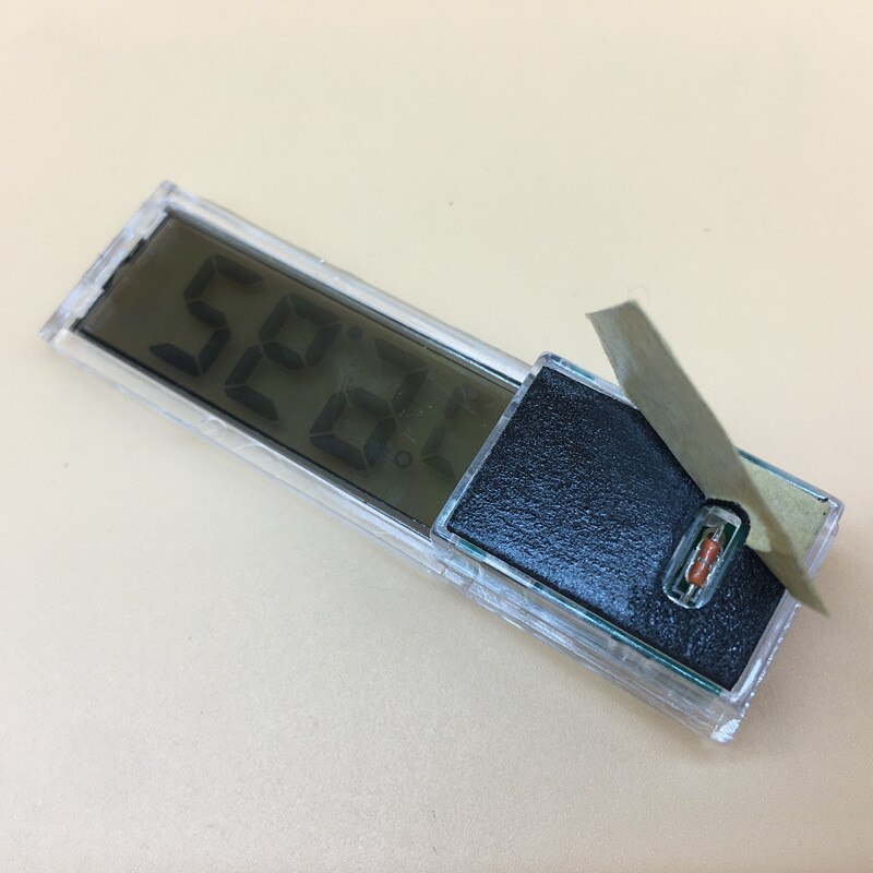 Termómetro Electrónico Digital 3D de Metal plástico para acuario, medidor de temperatura para peceras, de oro y plata