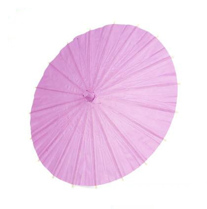 Sombrilla de papel de color chino para baile tradicional de China, paraguas de papel blanco DIY, pintura a mano, suministros de , 40CM, 1 Uds.: 40CM purple