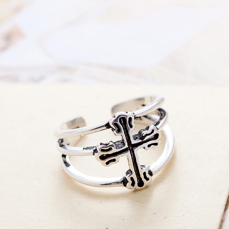 Zomer Strand Open Kruis Ringen Voor Vrouwen Meisjes Verstelbare Finger Ring Charm Sieraden