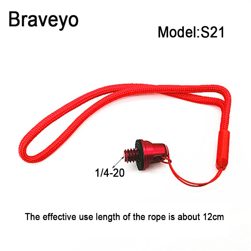 1/4 Cal smycz śruba D pierścień uchwyt na ramię pasek do mocowania Adapter aparat cyfrowy akcesoria do studia fotograficznego dla lustrzanka statyw: S21 1PC