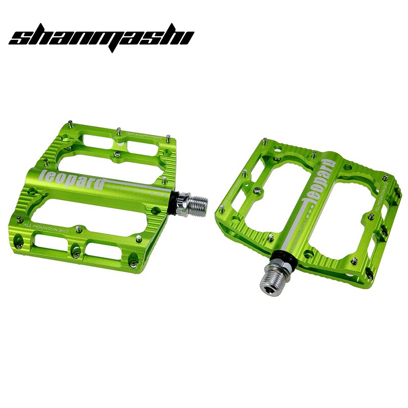 SMS pedały rowerowe platforma kompozytowa ze stopu aluminium duża szeroka wygoda uszczelnione łożysko antypoślizgowe pedały rowerowe MTB Droga rower: zielony