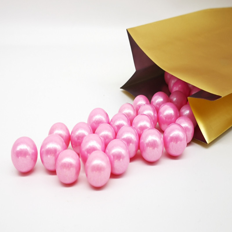 500g perler spiselige perle sukker perler slik 14mm sukkerkugler fondant gør-det-selv kage bagning farverig kugle kage dekoration: Lyserød