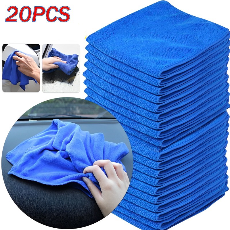 1-20 Stuks Microfiber Handdoeken Wasstraat Drogen Doek Handdoek Huishoudelijke Doekjes Auto Detaillering Polijstdoek Thuis Schoon gereedschap