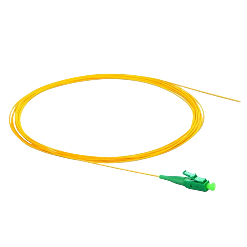 3m 10pcs/Package Single Joint LC APC Fiber Pigtail Simplex 9/125 Single Mode Fiber Optic Pigtail G652D 0.9mm Yellow PVC Jacket