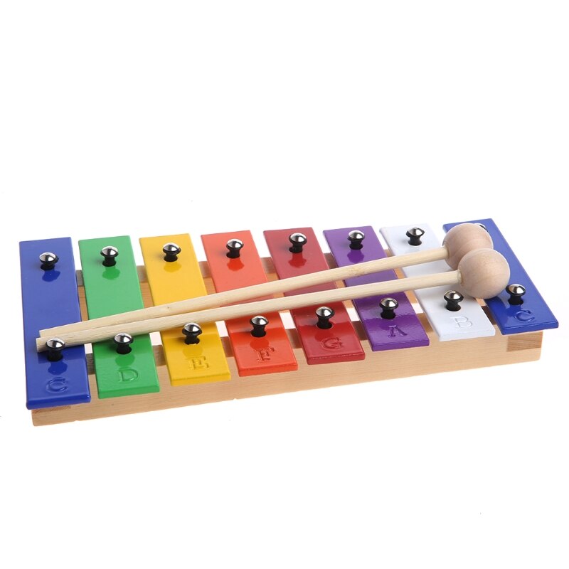 Glockenspiel Muziekinstrument Muziek Speelgoed 8 Noten Houten Kinderen Kid