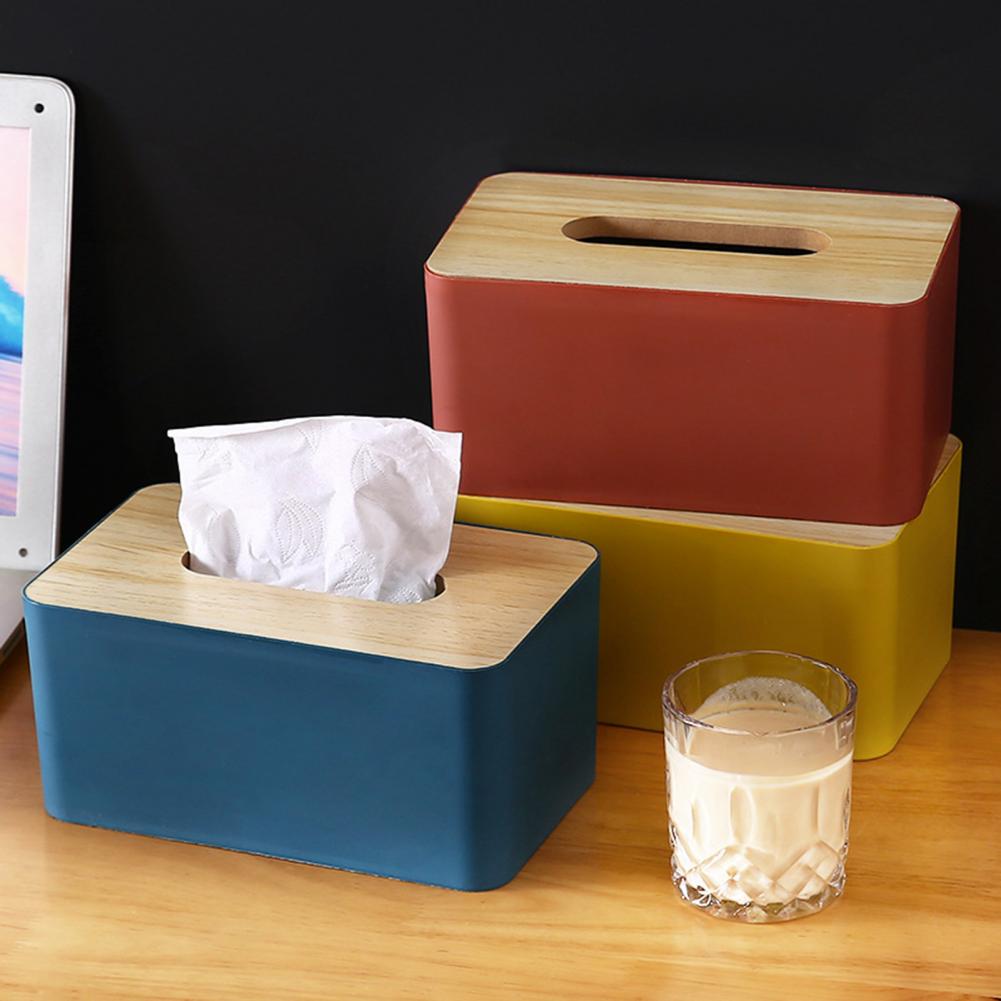 Tissue Cases Anti-Fade Household Removable Paper Holder Dust-Proof Napkin Box Wide Mouth Stylish Lightweight Tissue Box