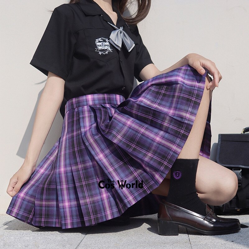 [Witch Contract] faldas a cuadros plisado de cintura alta de verano para niñas japonesas para uniforme escolar JK, ropa para estudiantes