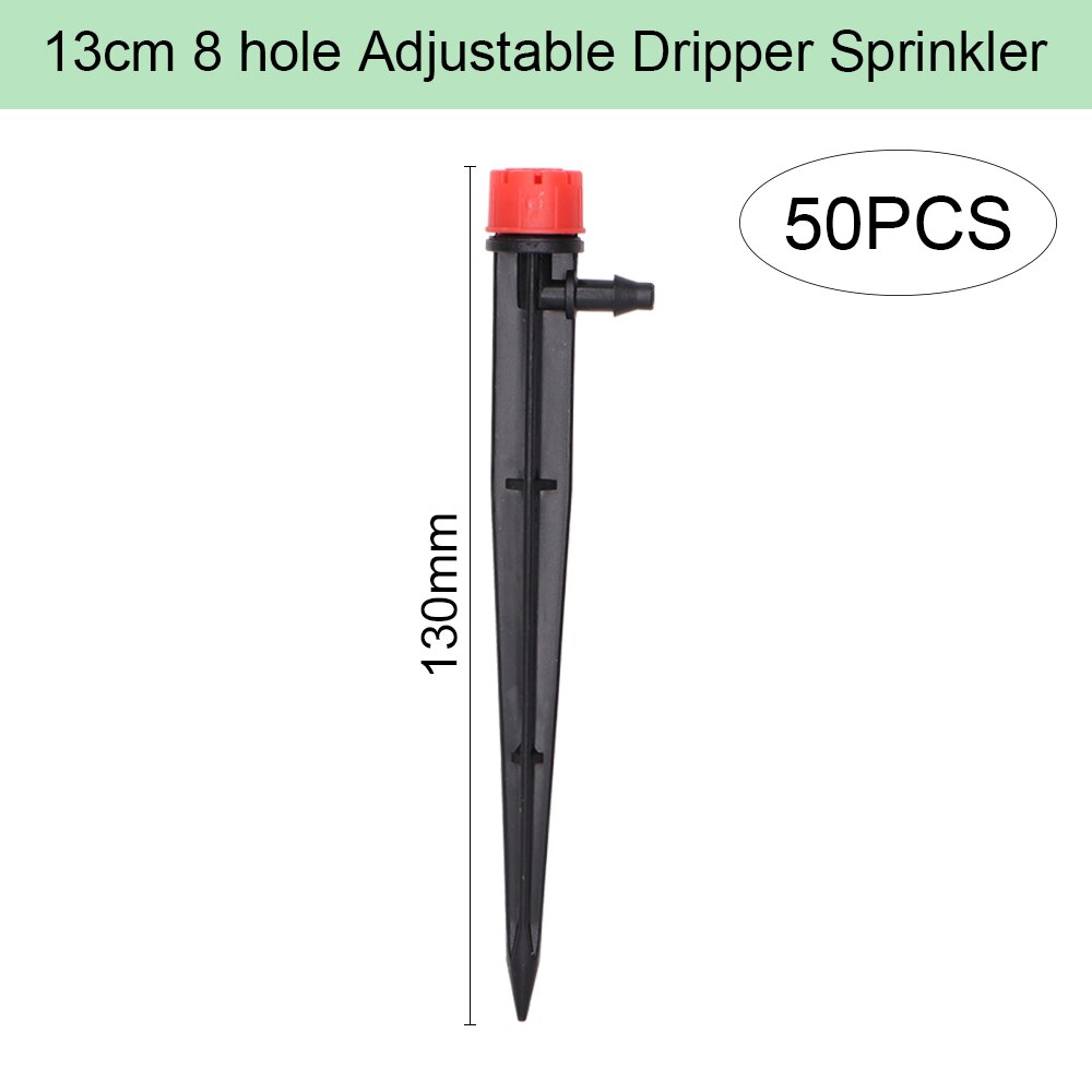 1/4 "schlauch Tropf Bewässerung System 360 Grad Einstellbar 8 See Sprinkler Bausatz Garten Bewässerung Einsetzen Boden Mikro fließen Tropf: dunkel khaki