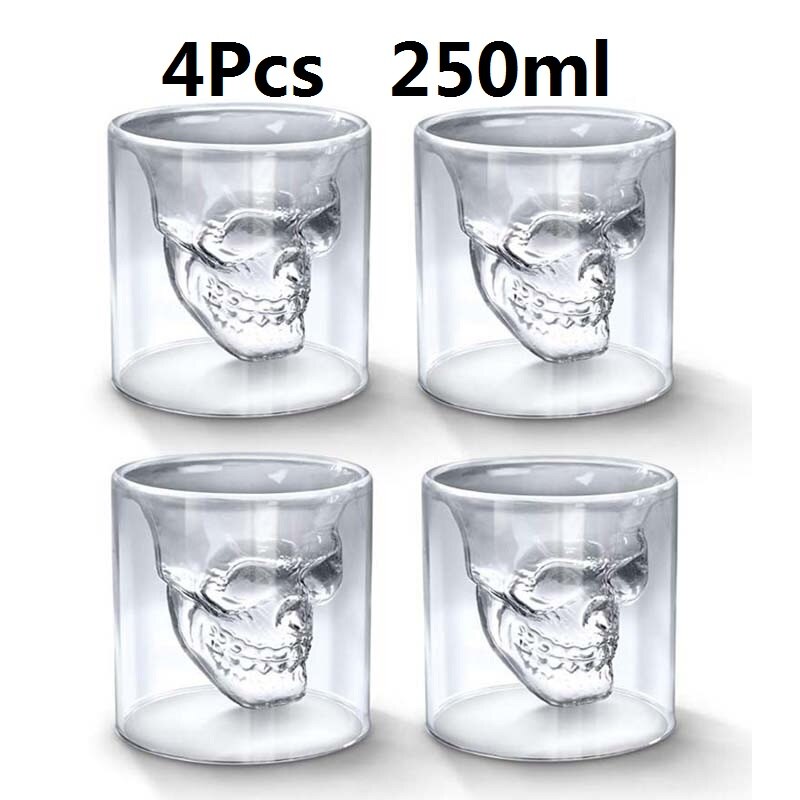 Skull Glass Beer Mug Handle Clear Drinking Whisky Wine Bar At ₹ 255 2 thumbnail image