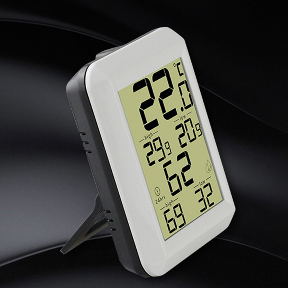Temperature Monitor LCD Display Indoor Wireless Multifunction Office Hygrometer Home Weather Station Desktop Thermometer Digital