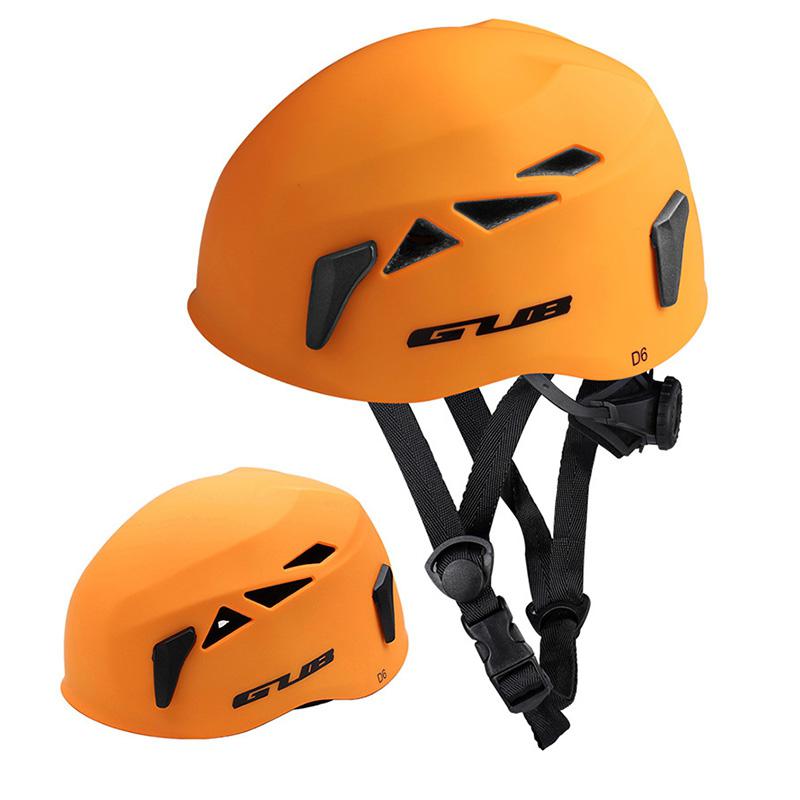 Gub udendørs downhill udvidelse hule redning bjergbestigning opstrøms hjelm sikkerhed hat klatring udstyr: Mat orange