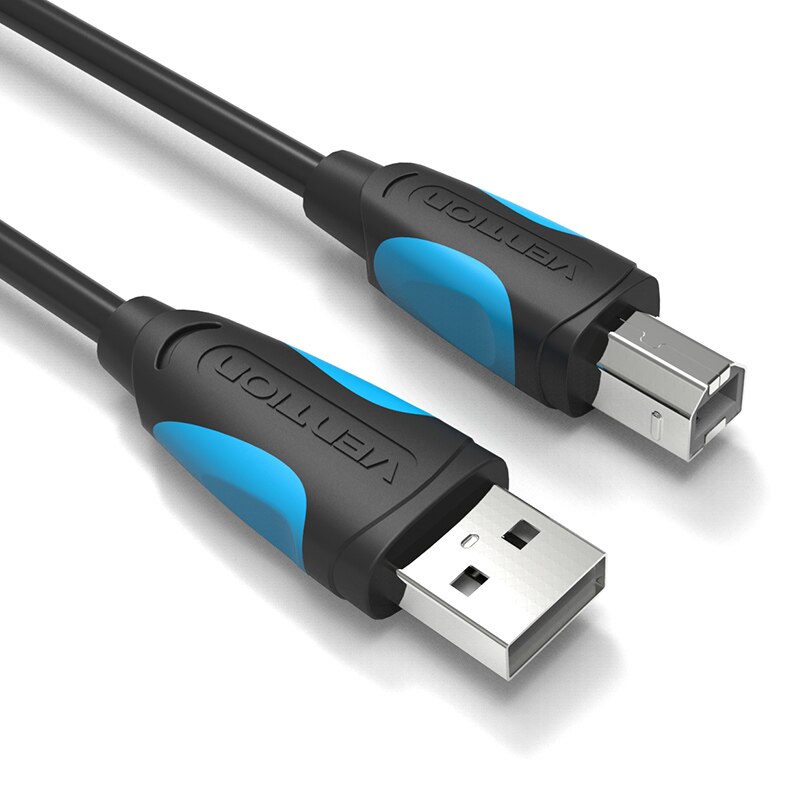 Vention usb-kabel för skrivare hög hastighet a till b hane till hane usb-skrivare kabel datasynk för 3d etikettskrivare lenovo 1m 2m 3m