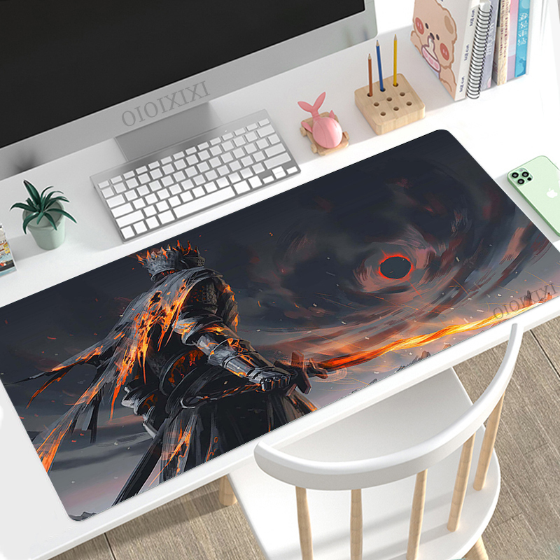 Dark Souls Mouse Pad Gamer XL Computer Custom HD Mousepad XXL Desk Mats Carpet Office Soft Mice Pad Desktop Mouse Pad: 30x24 cm / BROWN