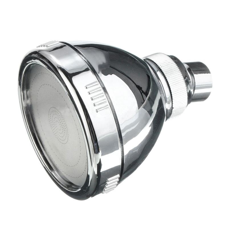 Bathroom Wall Chrome Bath Shower Head Water Saving Pressure Boosting Super Low