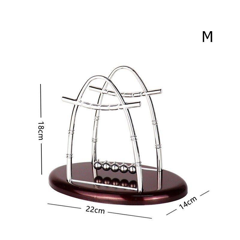 Newton Slinger Balans Bal Roterende Perpetual Motion Fysieke Science Pendulum Toy Natuurkunde Tumbler Craft Thuis Decortion: sailboat medium