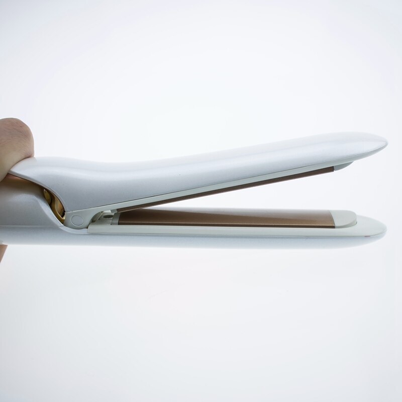 AIKIN hTc 2 in1 Hair Curler EU Plug Negative Ion Hair Straightener Hair Curl Iron Hair Tools Ceramic Triple Curling