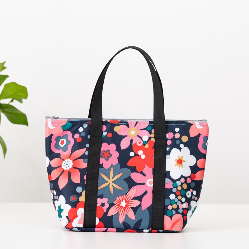 Bolsos japoneses nuevos a prueba de agua para refrigerador Oxford, bolsos térmicos portátiles con cremallera, bolsos para la comida para mujer, bolsa de caja de almuerzo, bolsa de comida