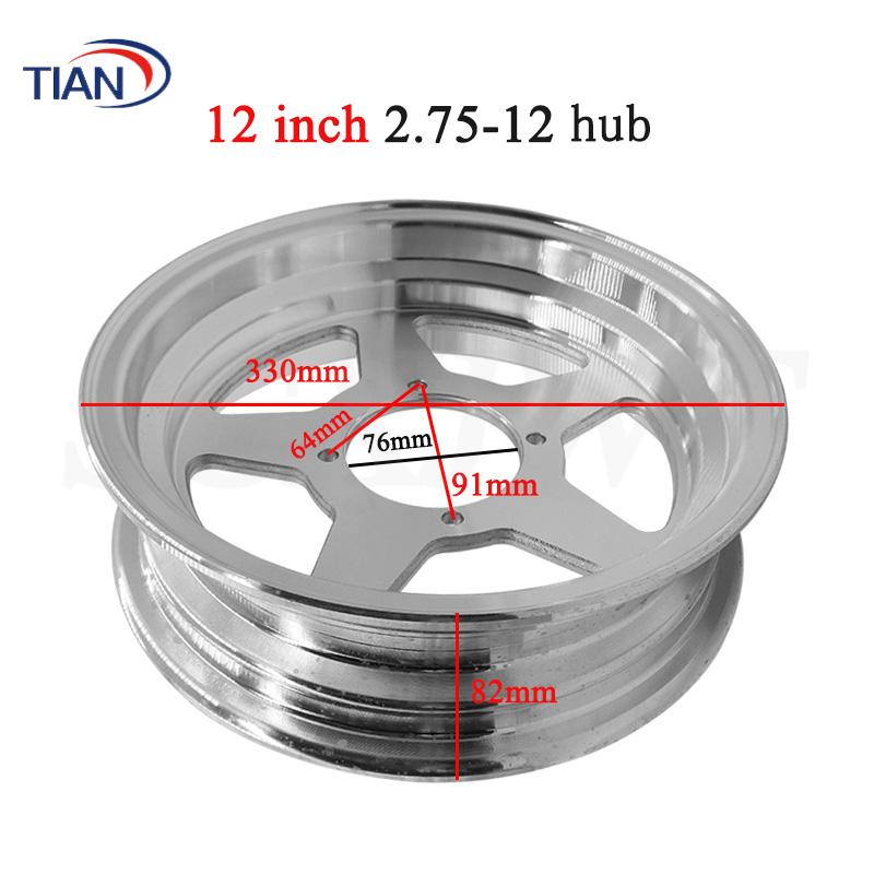 8/10/12 Inch Alloy Wheel Hub Aluminum 2.75-8 3.
00-8 2.75-10 3.00-10 3.50-10 4.00-10 4.50-12 for Monkey Bike Small Motorcycle: green