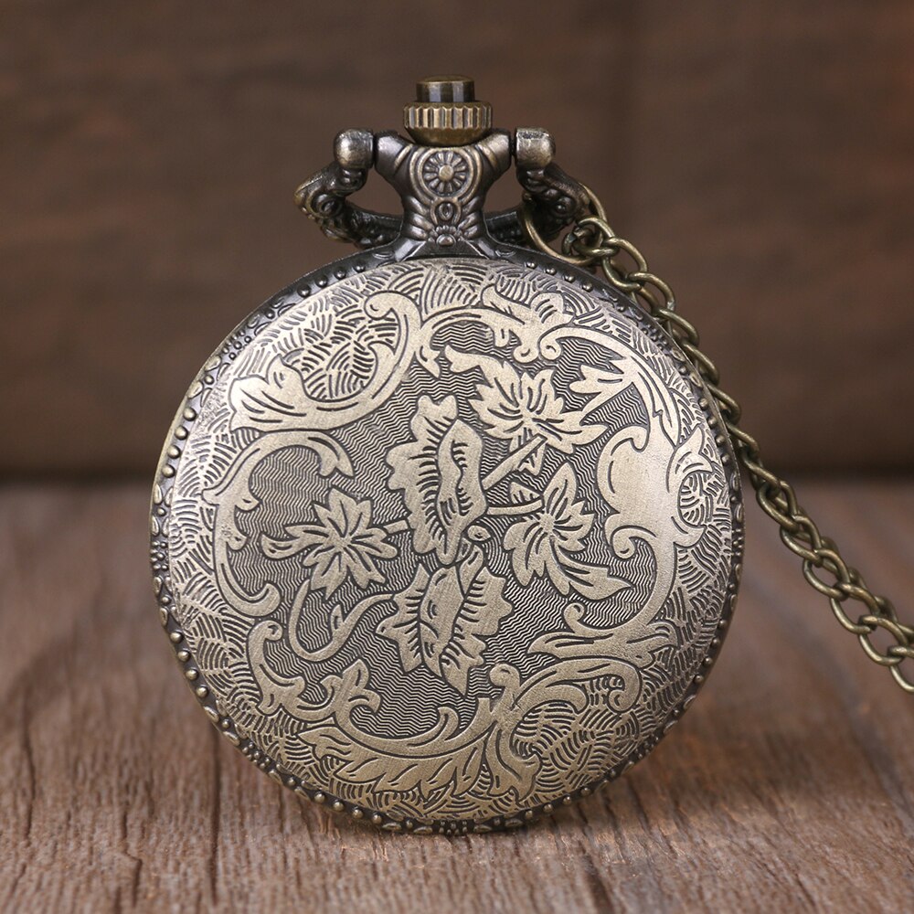 Skelet Vintage Quartz Zakhorloge Heren Dames Mode Steampunk Fob Horloge Met Ketting