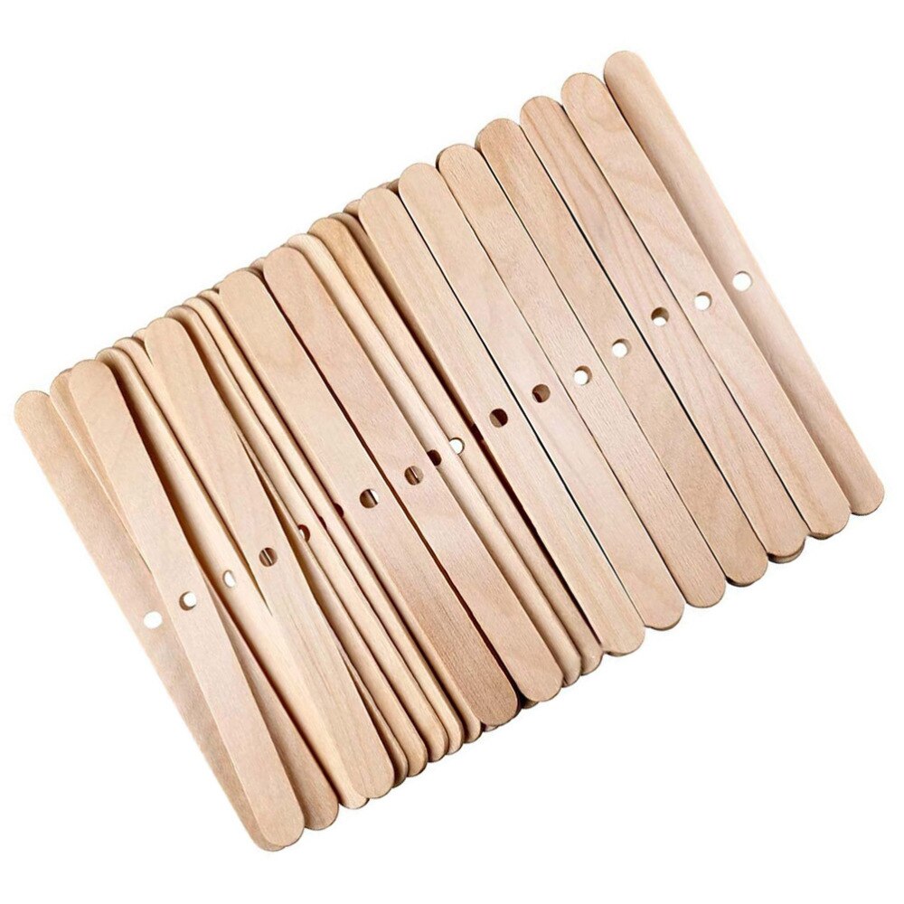 100Pcs Houten Kaars Lont Houders Diy Kaars Lont Bars Voor Kaarsen Maken