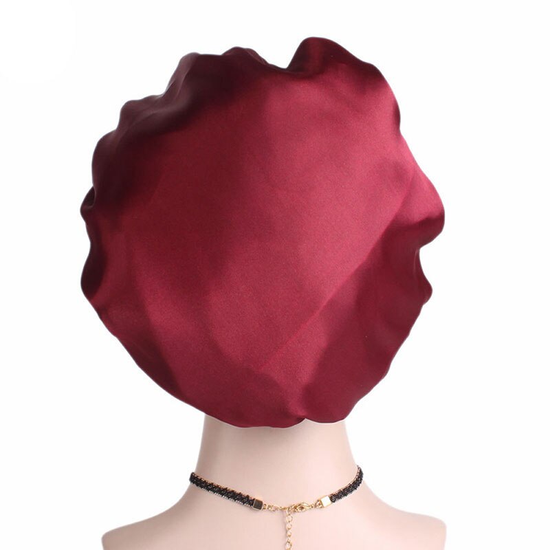 Hair Bonnet for Sleeping Satin Hair Wrap Silk Night Sleep Cap Bonet Satin Long Hair Care Hats for Women Head Cover Shower Cap