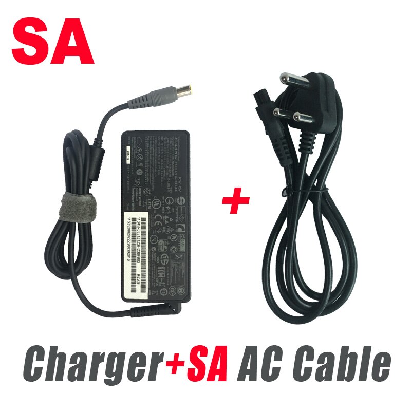 Genuine Laptop AC Adapter Charger For Lenovo Thinkpad T60 T61 X220 X230 R61 R400 20V 4.5A 90W Notebook Power Supply Cord: SA