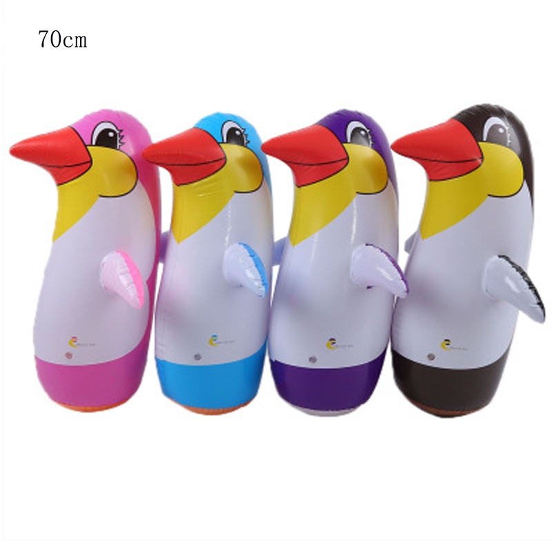 45cm 70 cm, vaso de juguete inflable mediano, pingüino, diversión al aire libre, deportes, color aleatorio, piscina, decoración de de playa, juguete para niños