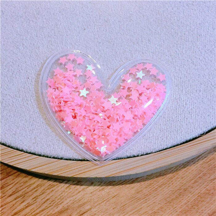 12 stuks/partij multi-stijl transparante bling bling ster vloeiende patches applicaties voor kinderen clip en diy haarspeld accessoires: 2