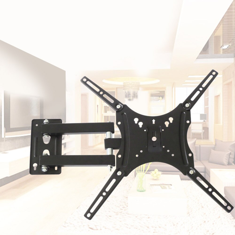 TV Wall Mount for Most 14"-42" LED LCD Plasma Flat Screen Monitor up to 110 lb VESA 400x400 with Full Motion Swivel