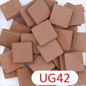 200 gram / 2 cm (18mm )  uglaserede porcelænsfliser: Ug42