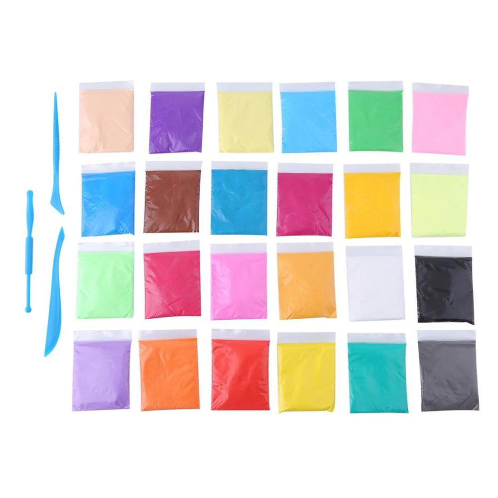 24 colori 24 pezzi bambini che imparano il modello in polimero morbido