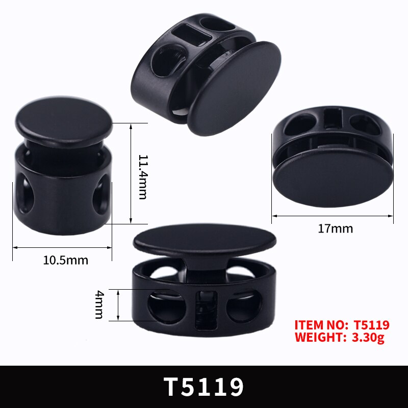 50pcs Metal Toggle Spring Loaded Cord Locks Drawstring Rope Clip End Round Ball Sliding Fasten Button Lanyard Paracord Stopper: T5119