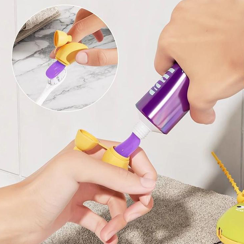 Bonita cubierta protectora para cabezal de cepillo de dientes en forma de plátano con compartimento para pasta de dientes, caja de almacenamiento portátil con abrazadera para polvo de viaje