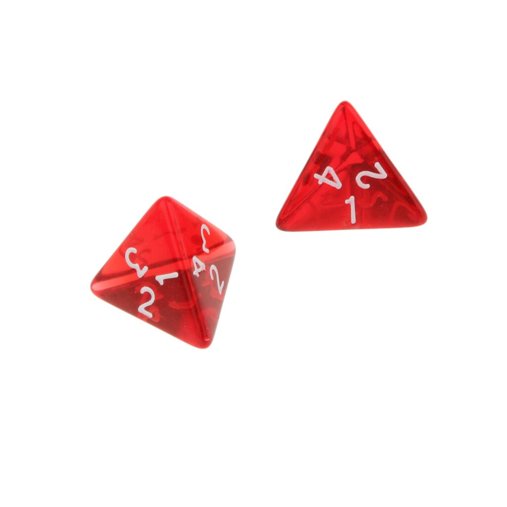 Pack of 50 Gem Multi-Sided Dices Polyhedral Dice Set D4 D&D TRPG Cup Board Game