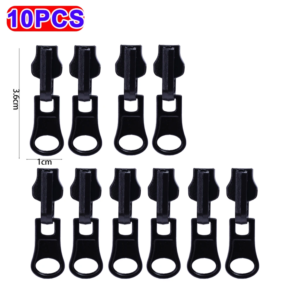 2-10 SZTUK Dwustronne obrotowe zamki błyskawiczne na szynę Kurtka Sukienka Torba Bagaż Metalowe głowice zamków błyskawicznych Zestaw naprawczy Czarny zamek błyskawiczny: Złota
