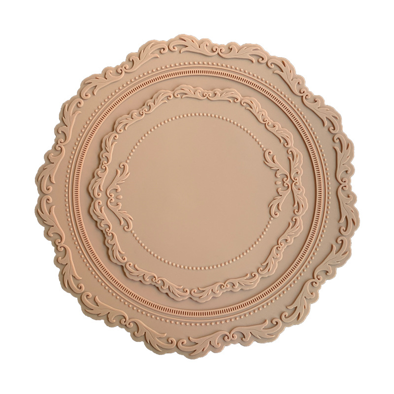 Almohadilla aislante resistente a altas temperaturas, tapete de silicona resistente al calor para mesa de comedor, tapete grueso para el hogar, tapete para tazas, cuenco y plato