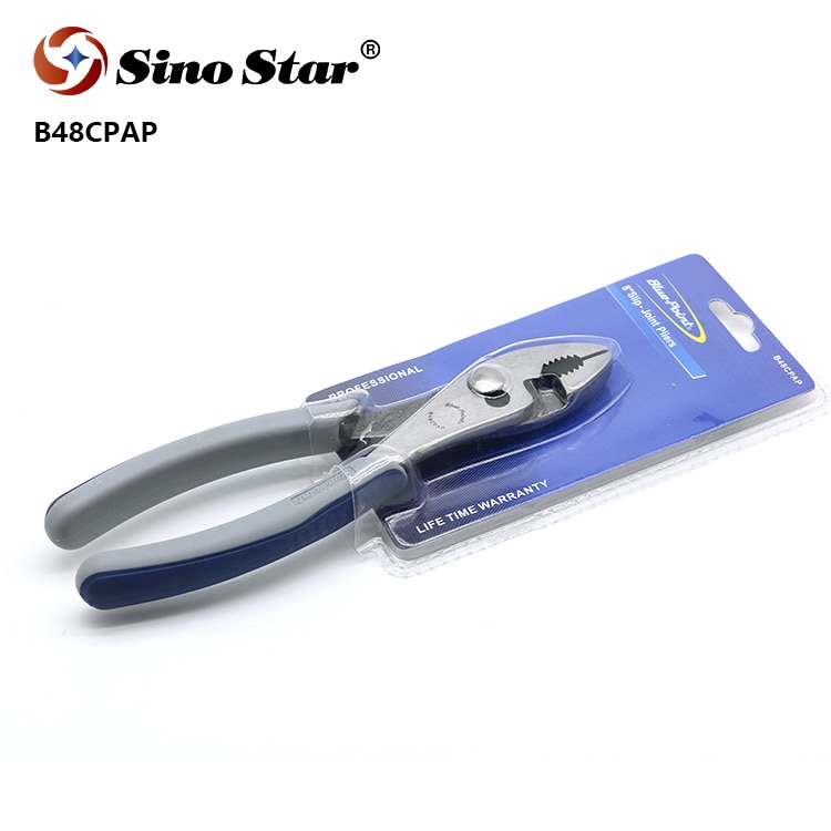Clip on/Herramienta de mano de punta azul alicate de junta deslizante con asas de agarre suaves compuestos dobles
