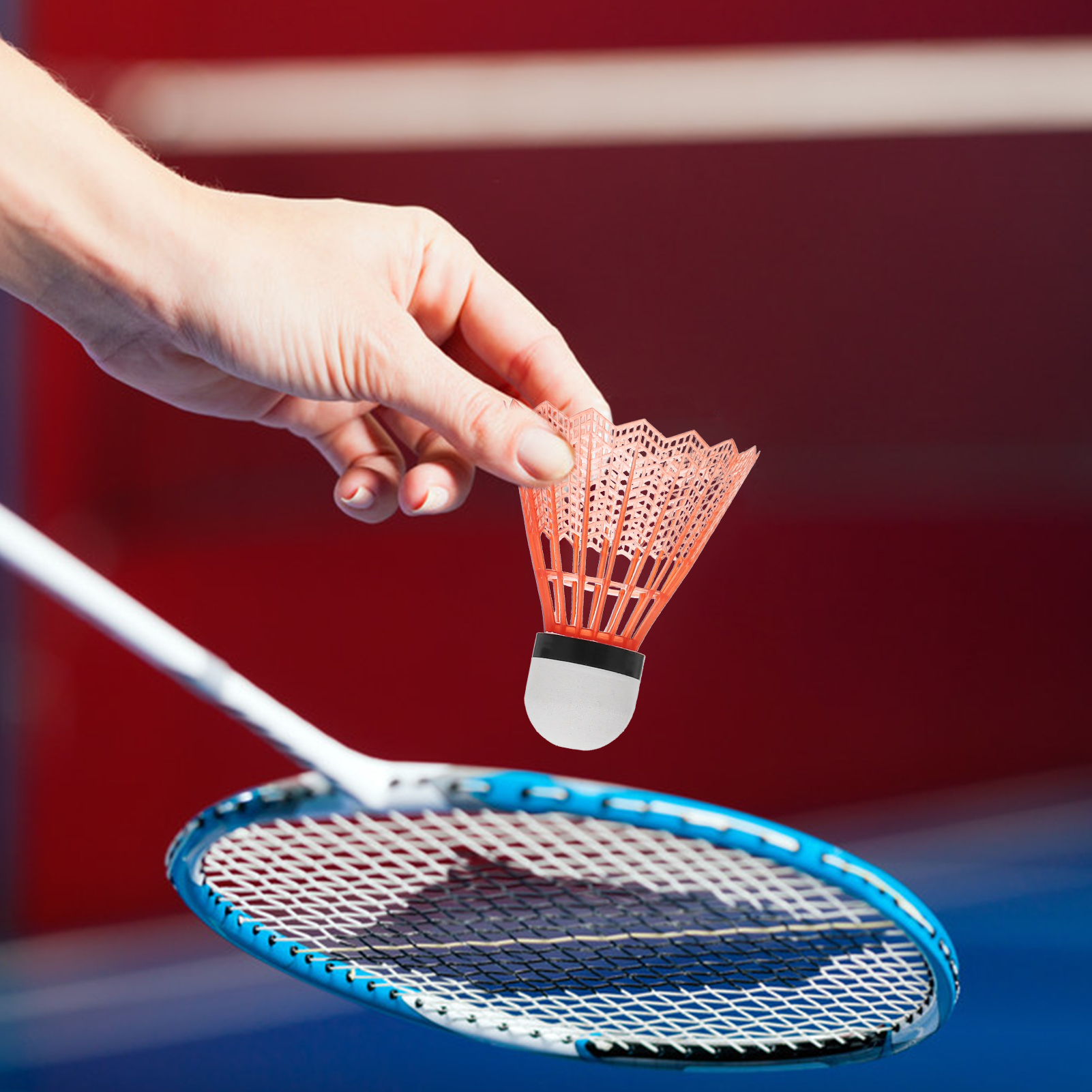 12 stücke Nylon Federbälle dauerhaft Kunststoff Badminton Federbälle drinnen draussen Sport Badminton Bälle Winddicht Federball