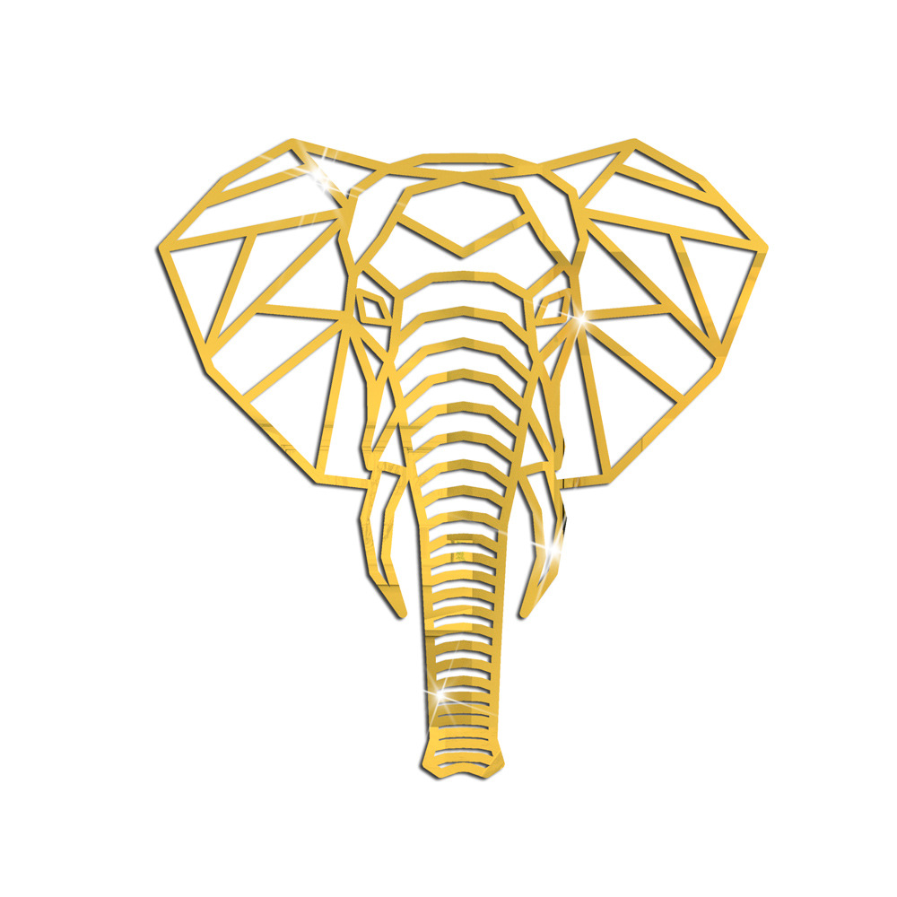 Goud 20cm Groot formaat Verdikte 3D Acryl Spiegel Letters - Gratis Combinatie Zelfklevende Plexiglas Spiegels - DIY Veiligheid Muurstickers Decor Letter B
