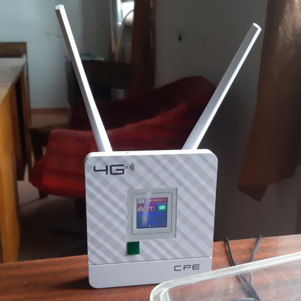 Portable Hotspot Lte Wifi Router Wan/Lan Port Dual External Antennas Unlocked Wireless Cpe Router+ Sim Card Slot