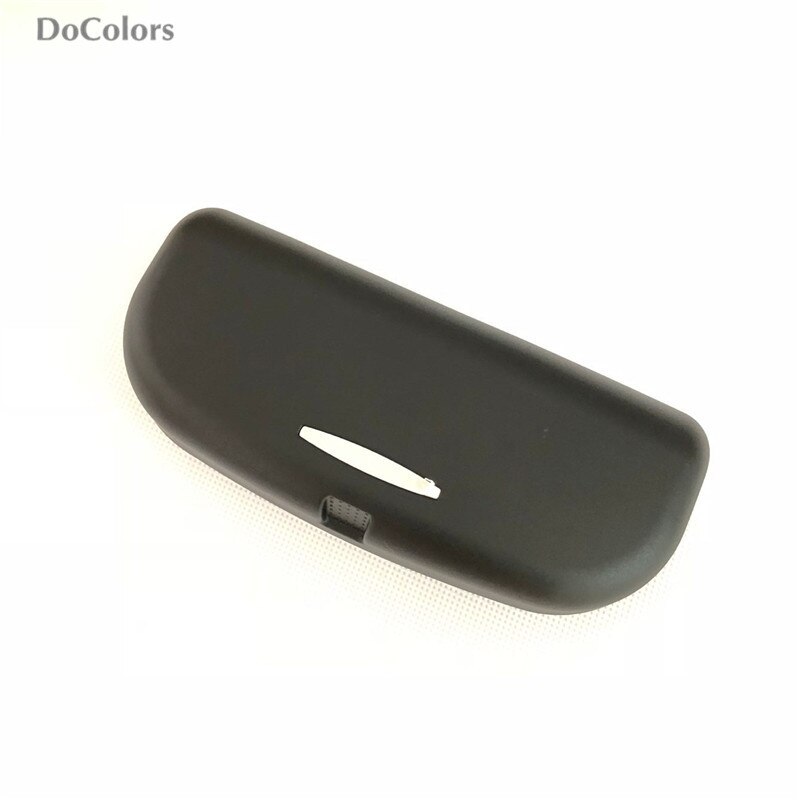 Docolors bil solskærm brilleholder etui til fiat 500 coroma panda idé freemont cross uno palio tipo evo: Sort